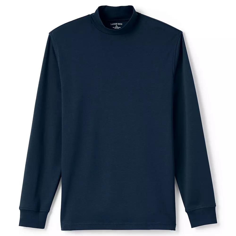 Lands' End Men's Super Soft Supima Mock Turtleneck,  Product Image