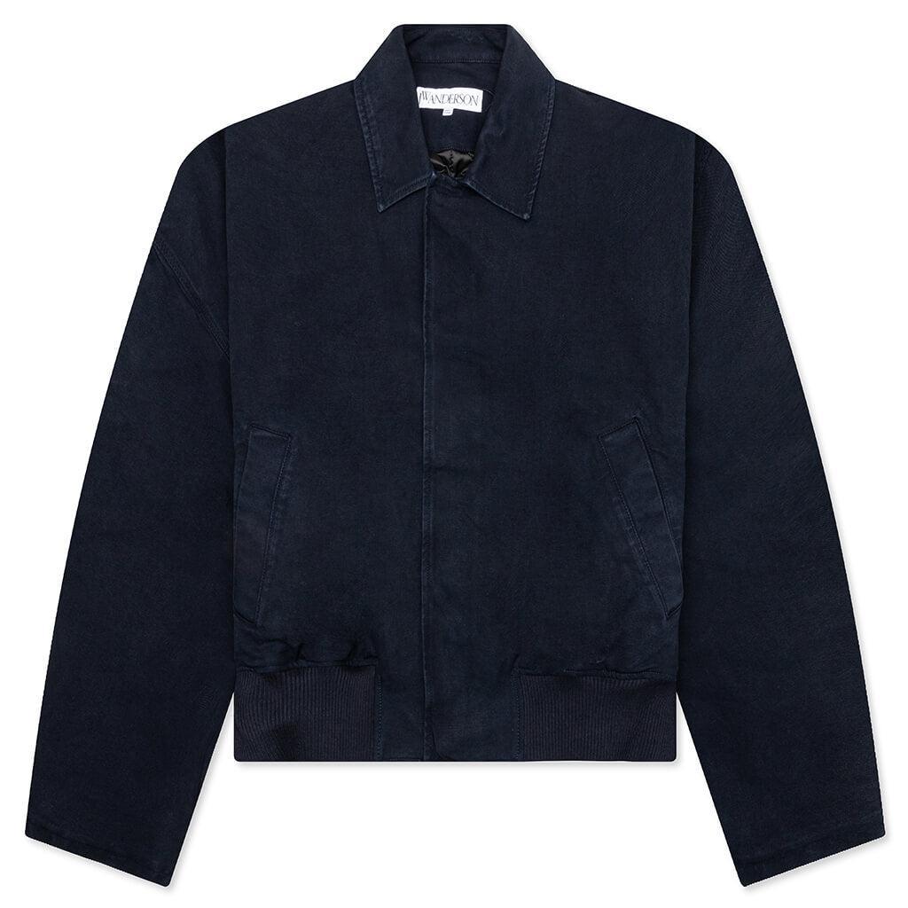 Cotton Canvas Blouson - Navy Male Product Image