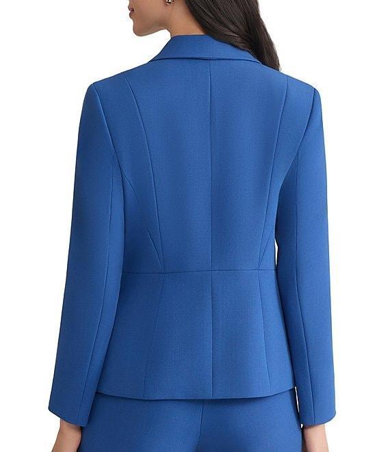 Kasper Stretch Crepe Princess Seams One Button Jacket Product Image