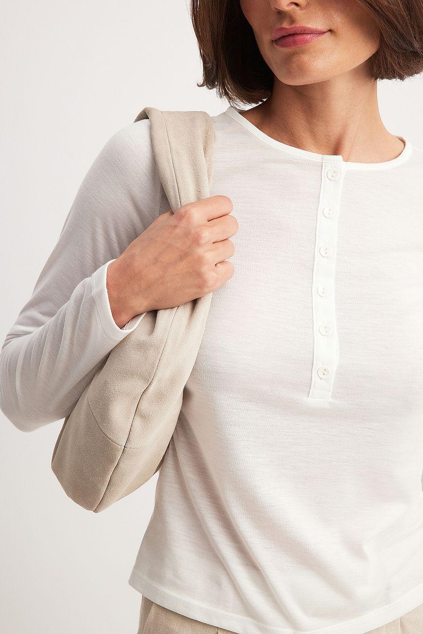 Long Sleeve Button Top Product Image