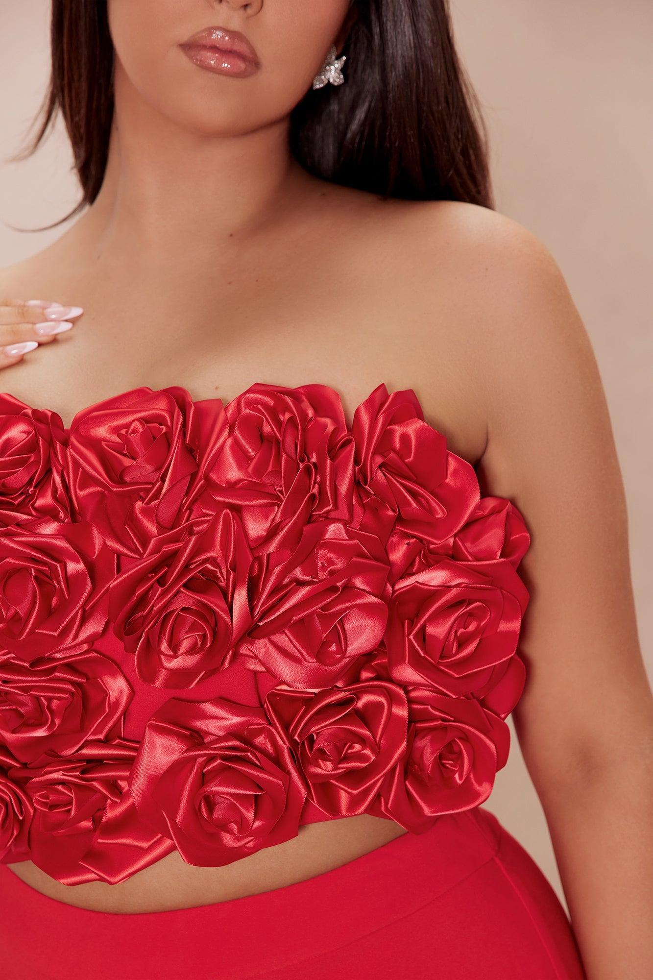 Anna Rose Pant Set - Red Product Image