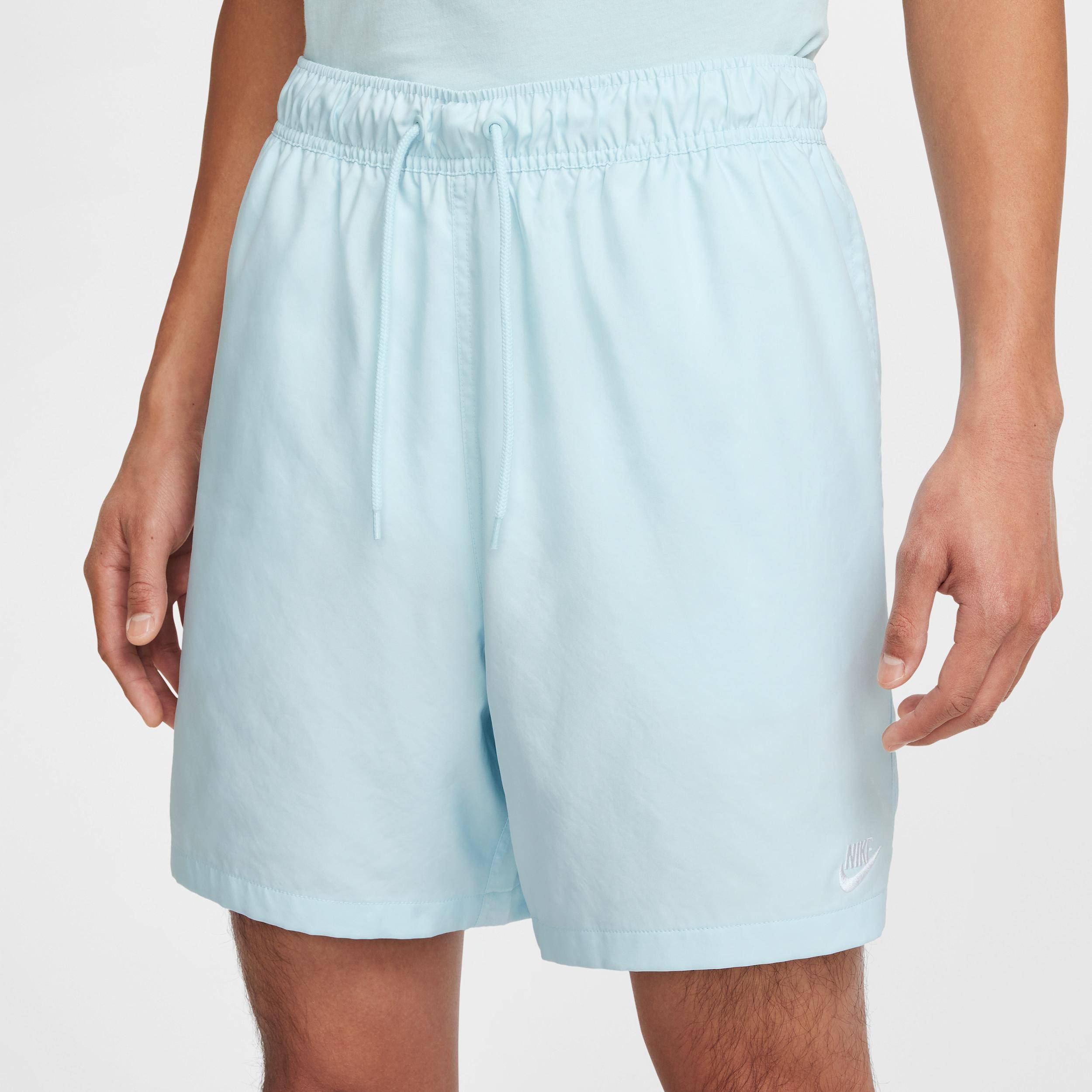 Nike Mens Nike Club Flow Shorts - Mens Blue/White Product Image
