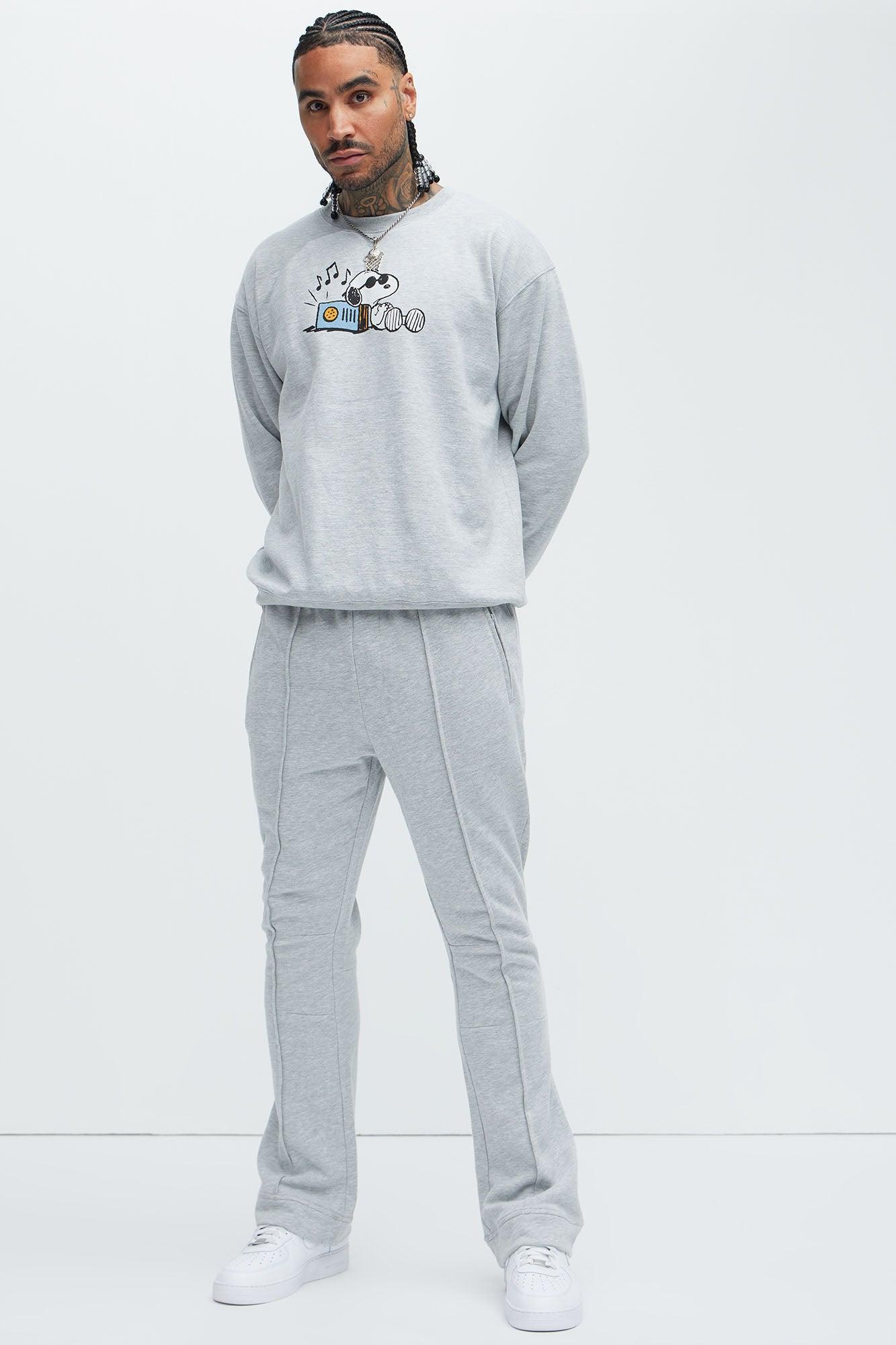 Ian Skinny Flare Sweatpants - Heather Grey Product Image