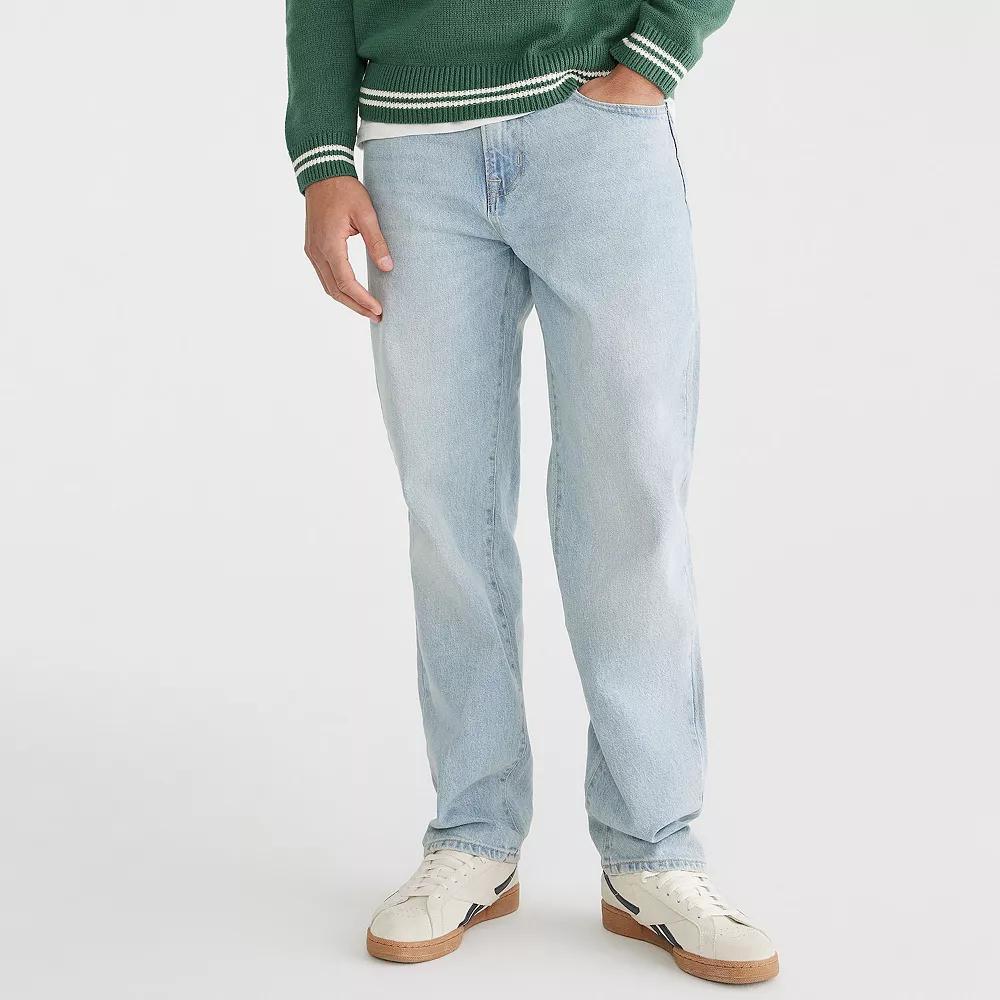 Men's Aeropostale Loose Straight-Leg Jeans, Size: 34X30, Light Blue Product Image