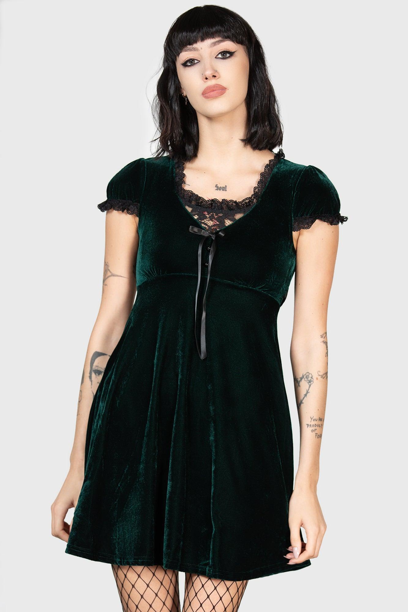 Heather Babydoll Dress [EMERALD] Female Product Image