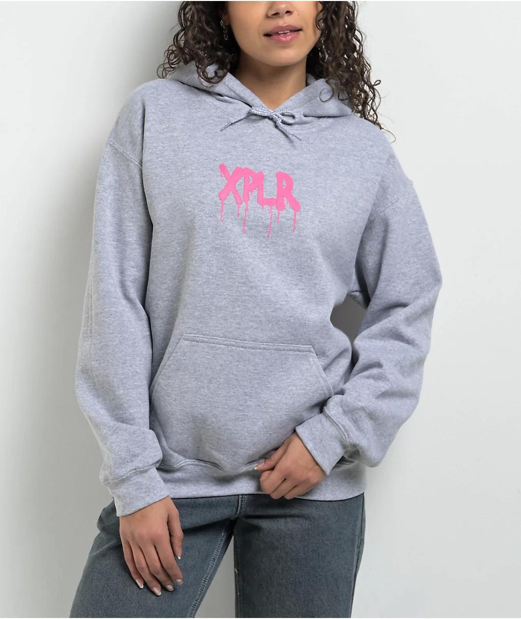 XPLR Graffiti Grey Hoodie Product Image
