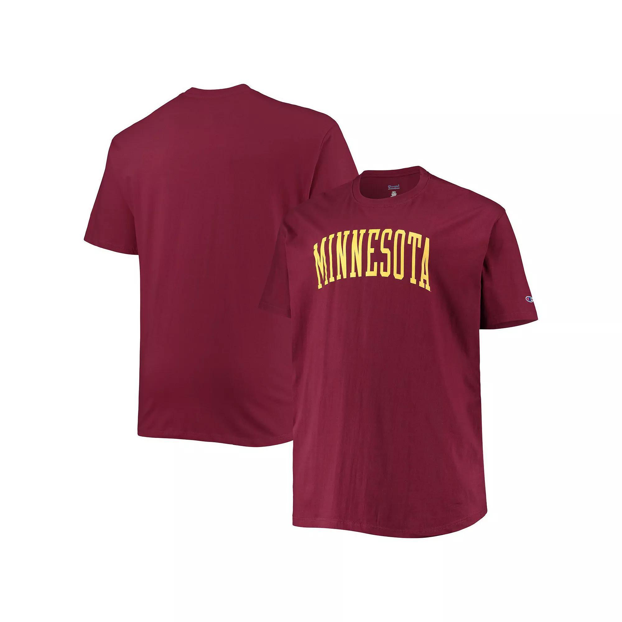 Men's Champion Maroon Minnesota Golden Gophers Big & Tall Arch Team Logo T-Shirt,  Product Image