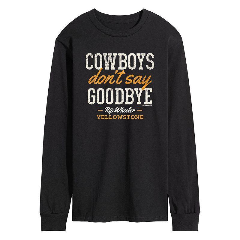 Mens Yellowstone Dont Say Goodbye Long Sleeve Tee Product Image