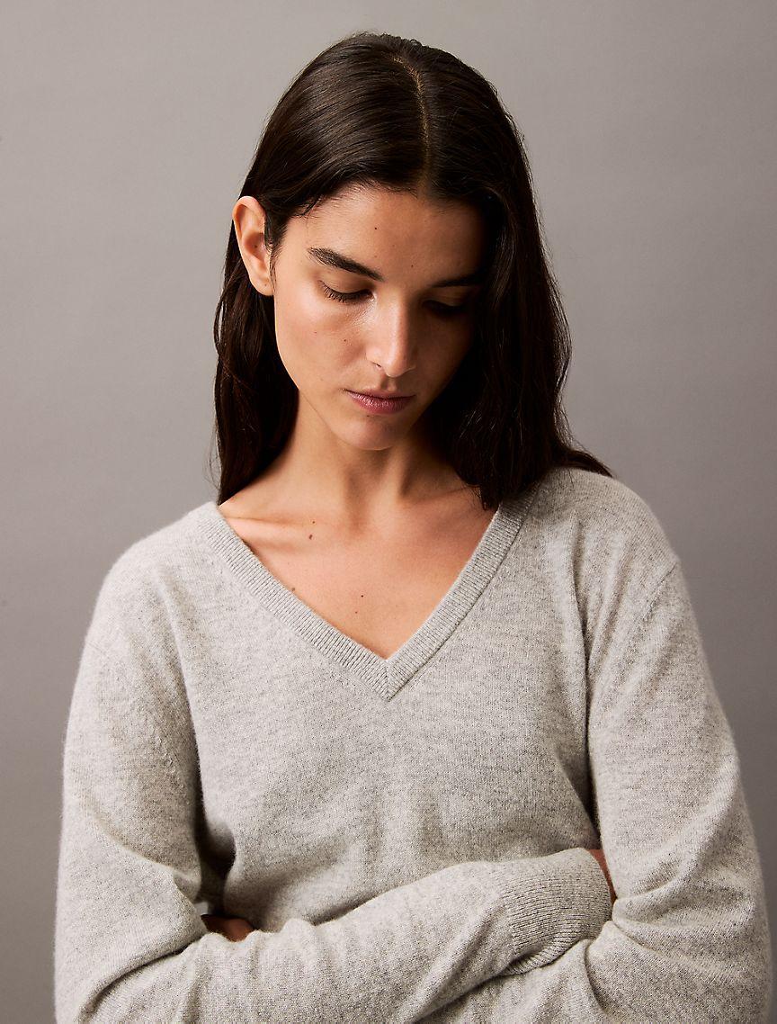 Cashmere V-Neck Sweater Product Image
