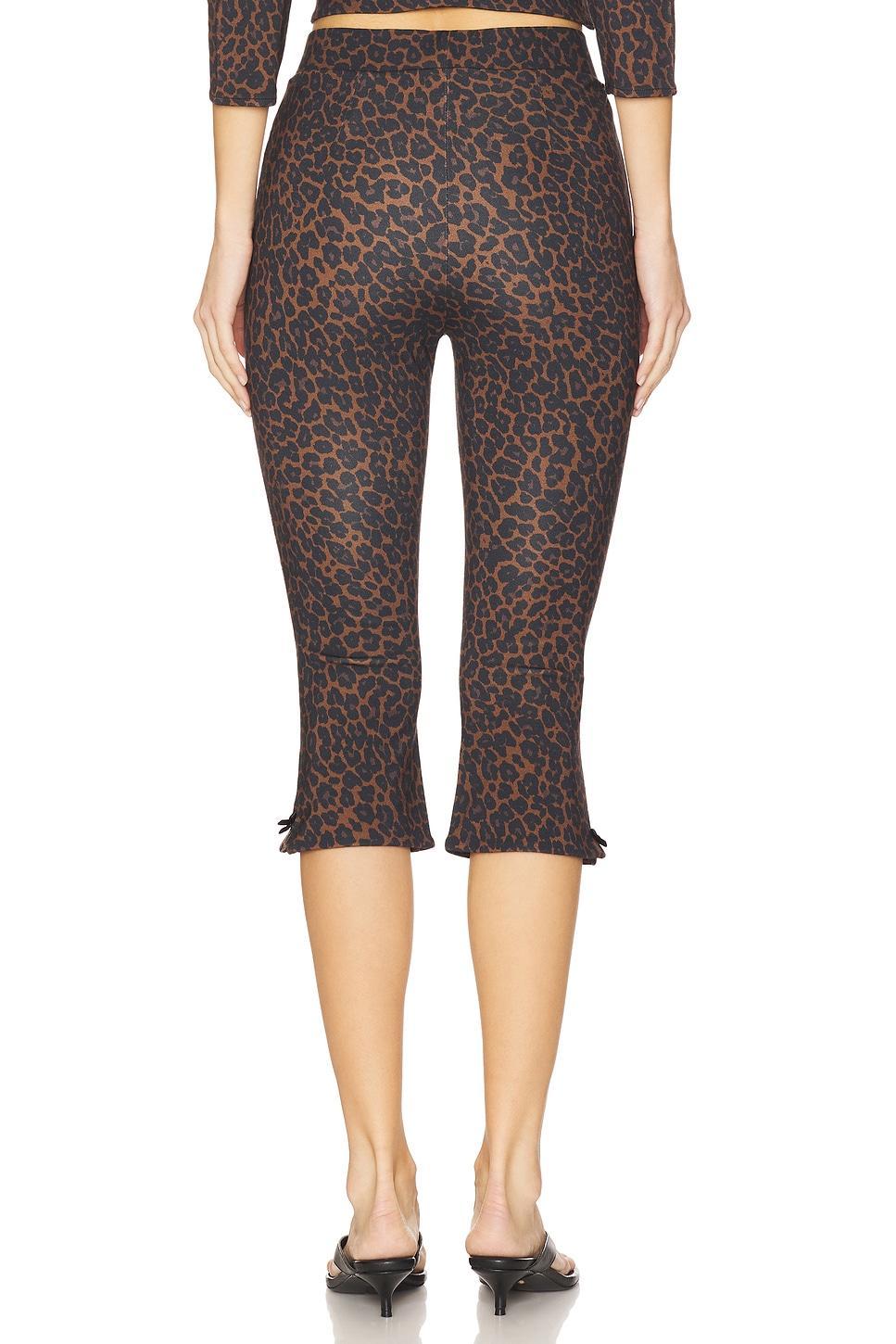 x REVOVLE Caria Capri Printed Mesh Pants GUIZIO Product Image