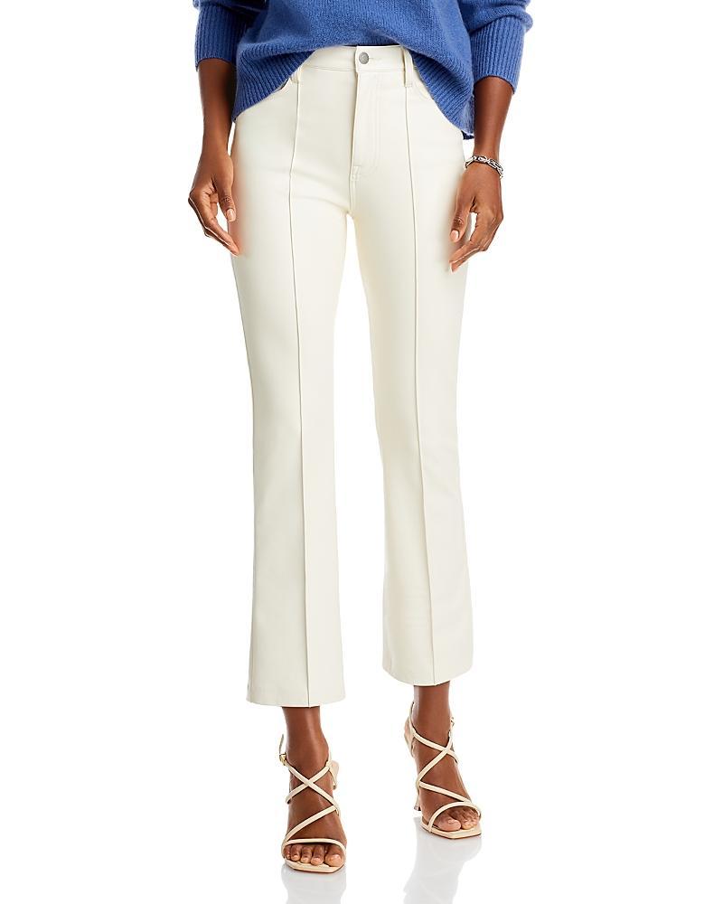 7 For All Mankind High-Waisted Slim Kick in Cream (Cream) Women's Jeans Product Image