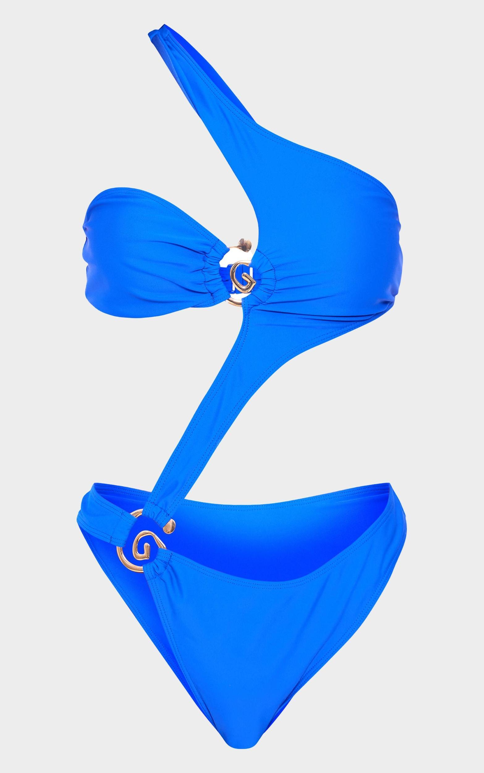 Cobalt Cut Out Swirl Trim Swimsuit Product Image