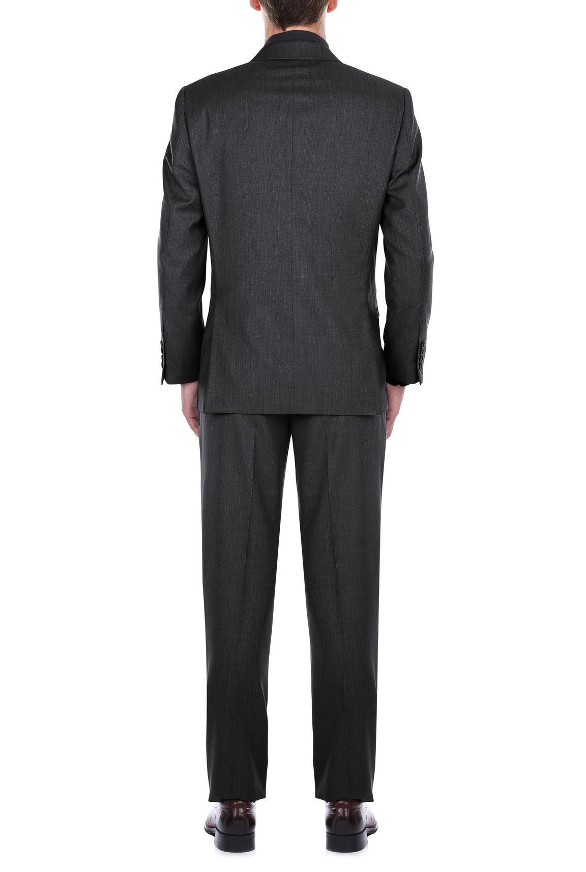 (Limited Sizes) Regular Fit Charcoal Gray 2 Piece Suit Product Image