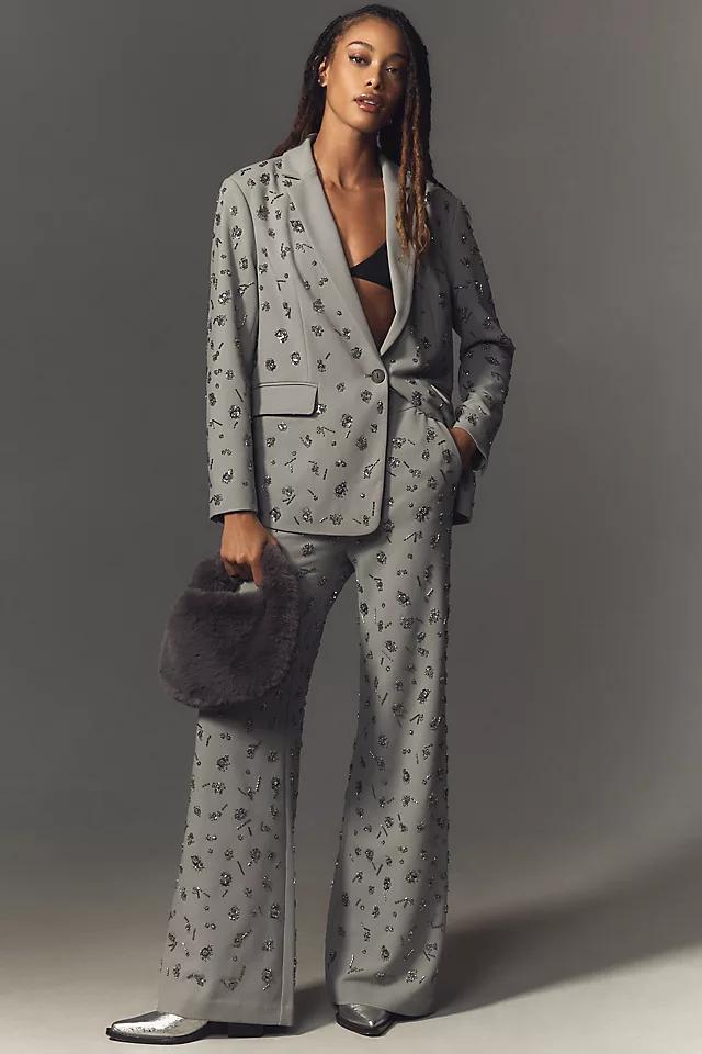 Maeve Beaded Single-Breasted Blazer Product Image