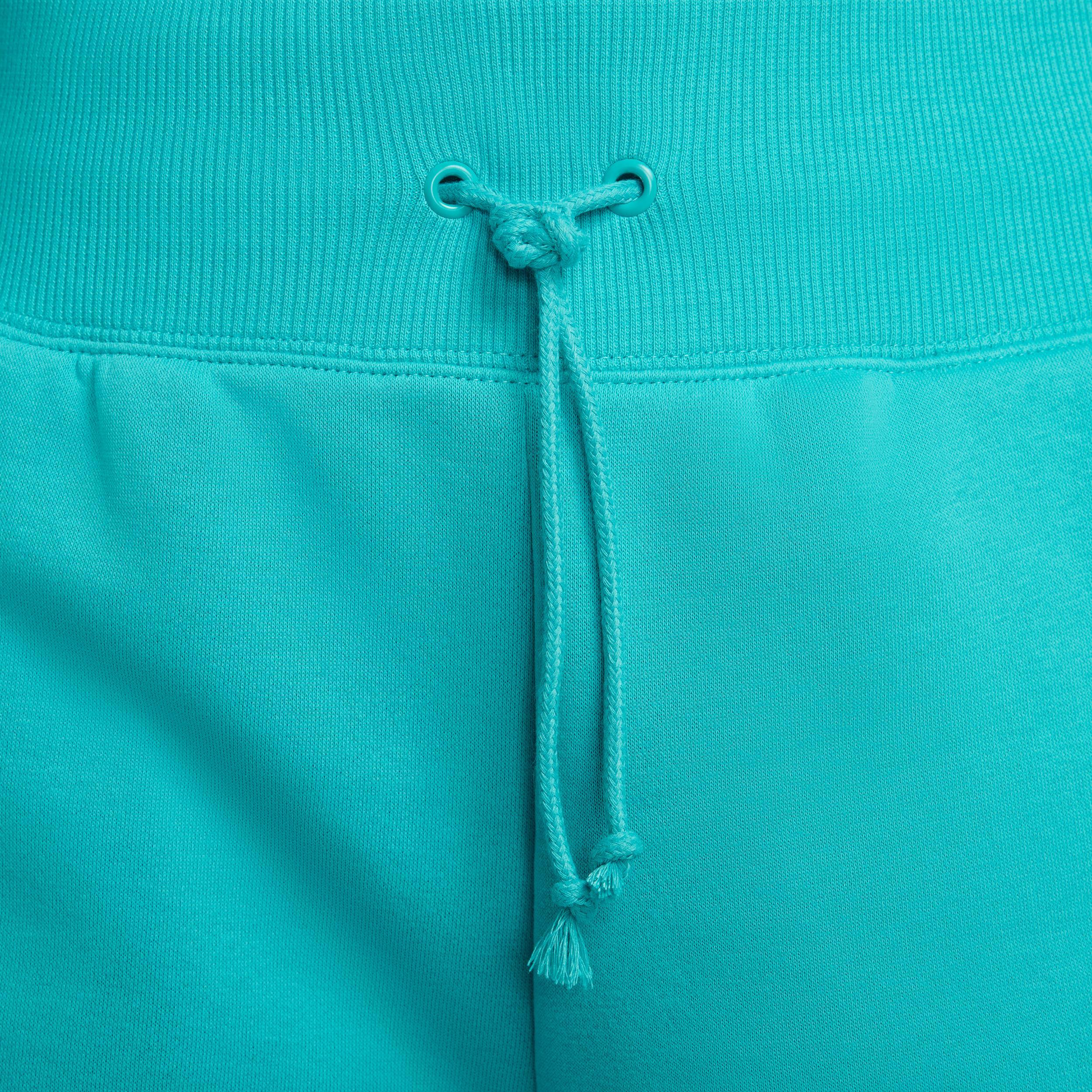 Nike Womens Nike Fleece HR Shorts - Womens Sail/Stadium Green Product Image