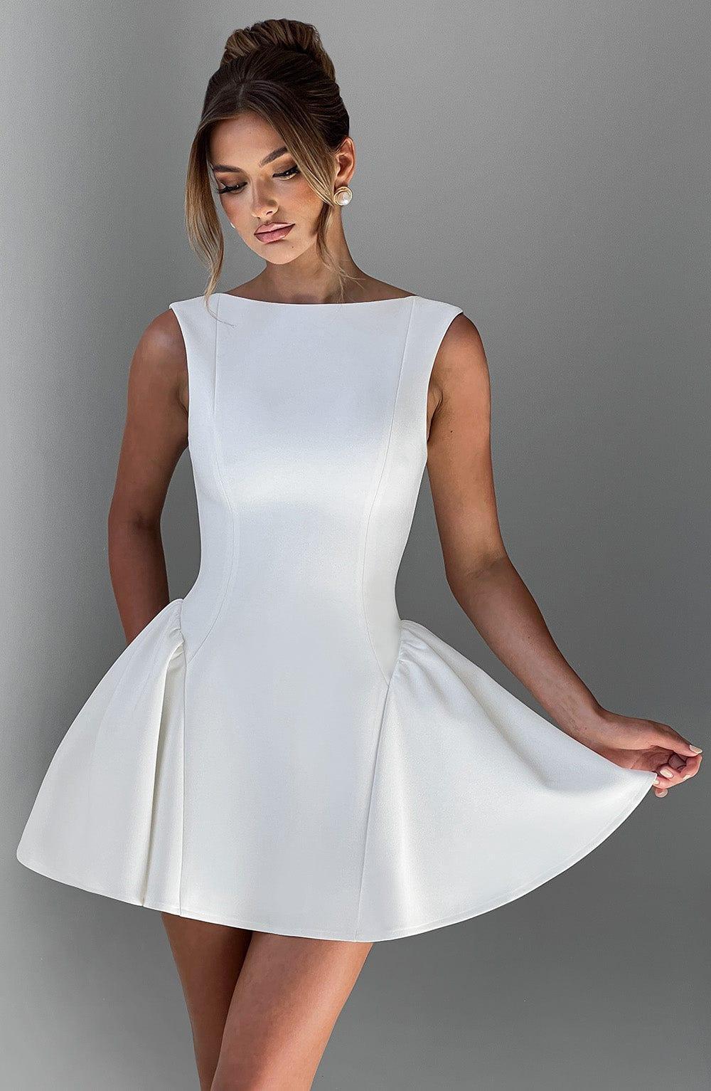 Yalina Mini Dress - Ivory Product Image