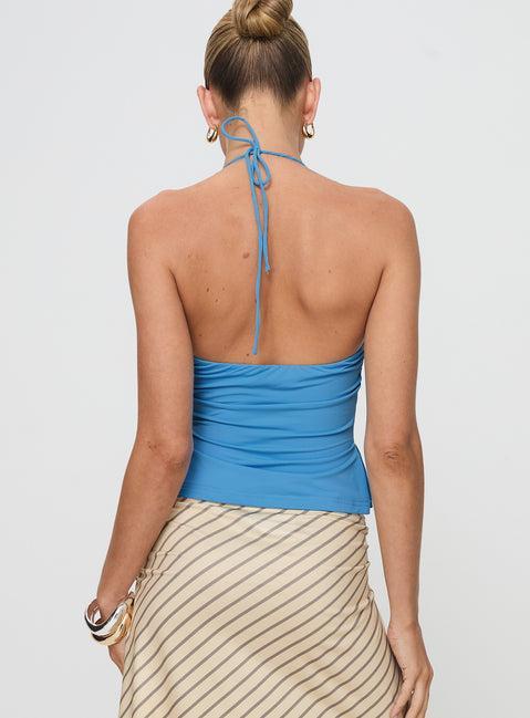 Rehna Halter Top Blue Product Image