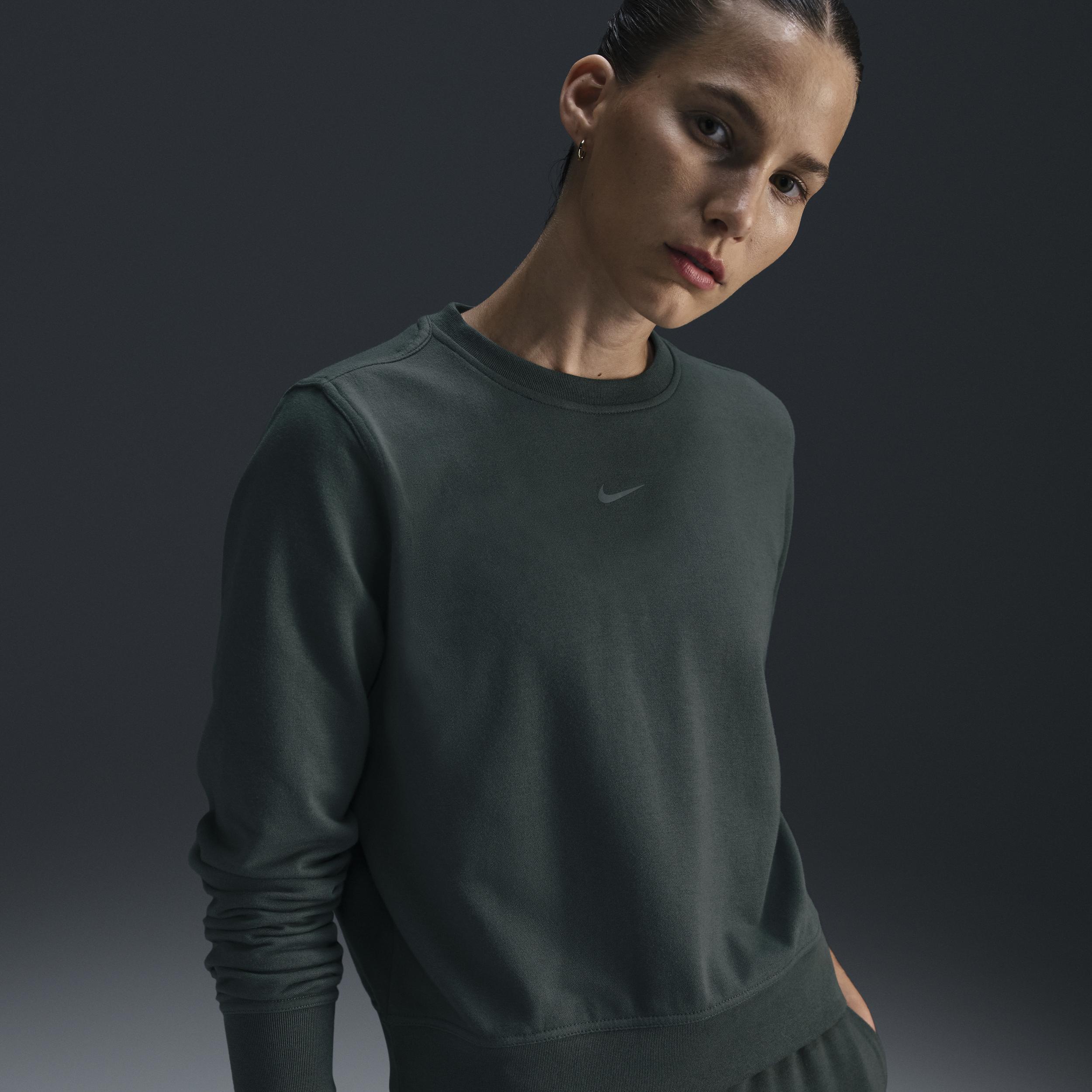 Nike Dri-FIT One Women's Crew-Neck French Terry Sweatshirt Product Image