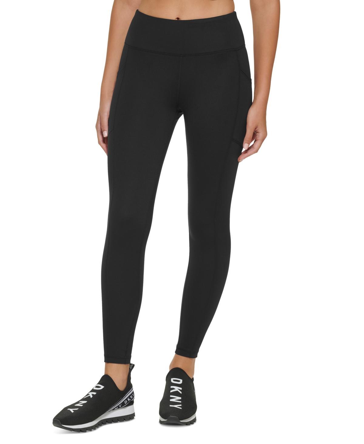 DKNY Sport by Donna Karan  Sueded Compression High Waisted Ankle Length Leggings Product Image