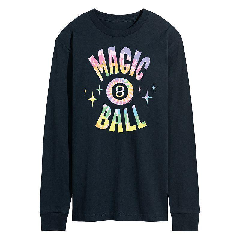 Men's Magic 8 Ball Tie Dye Long Sleeve, Size: Medium, Blue Product Image