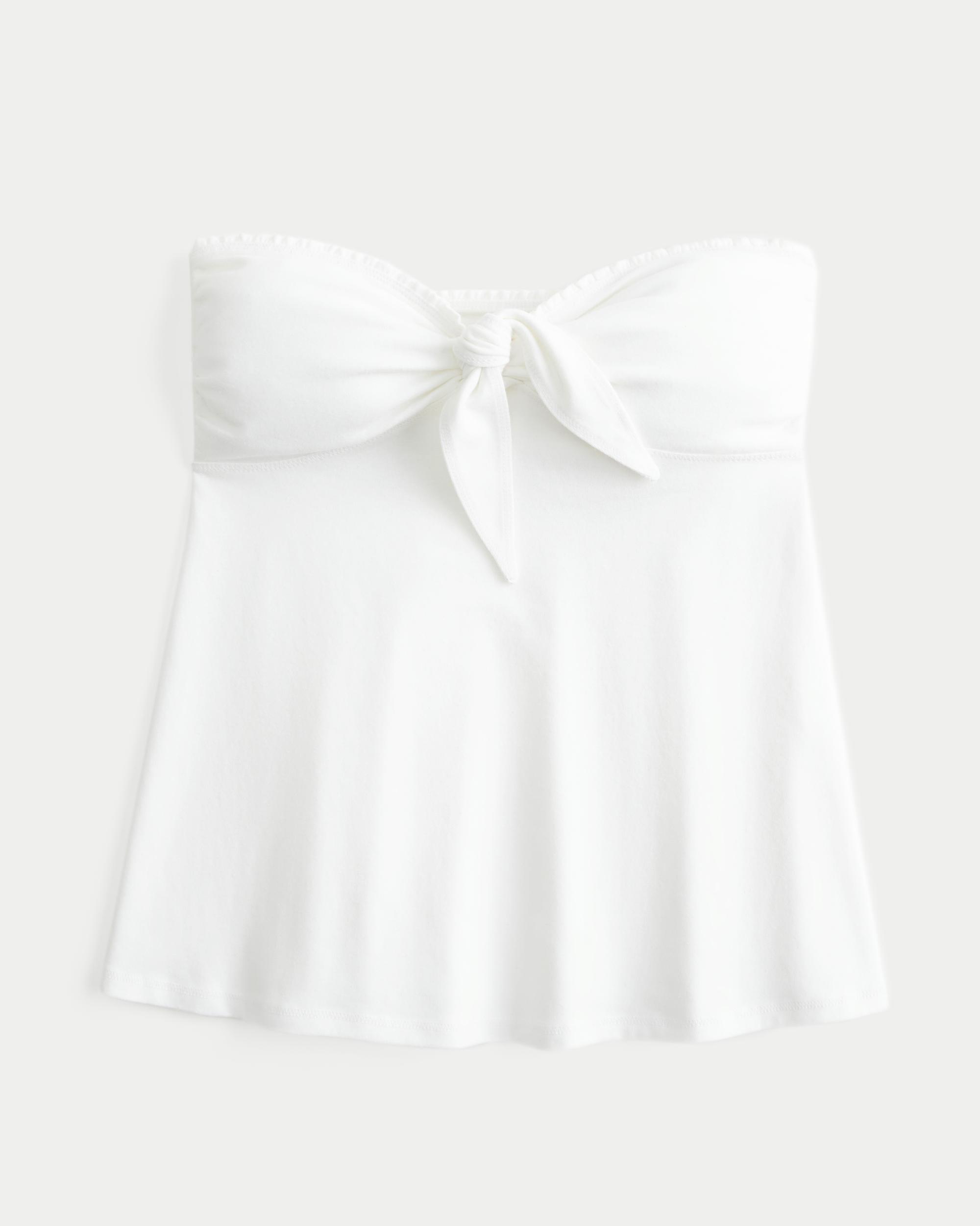 Easy Strapless Tie-Bust Babydoll Top Product Image