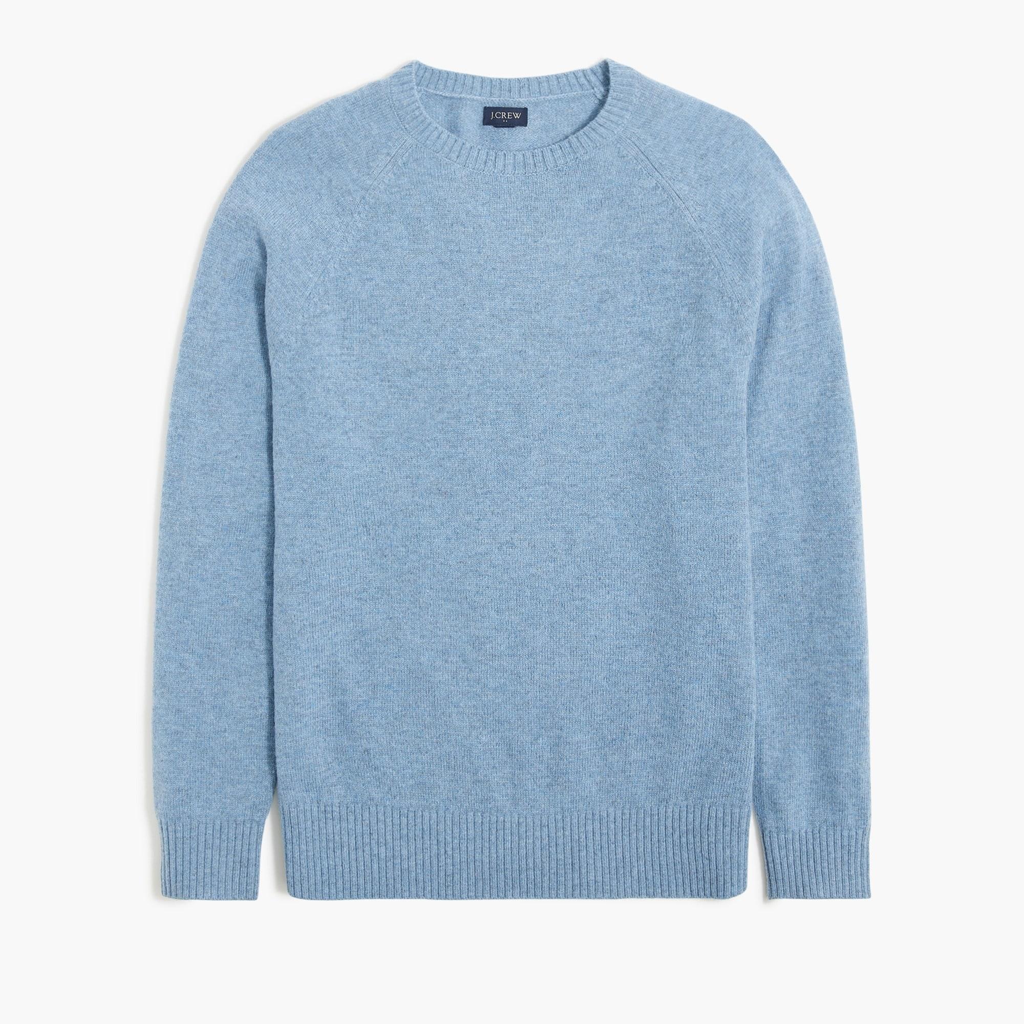 Supersoft lambswool-blend crewneck sweater Product Image