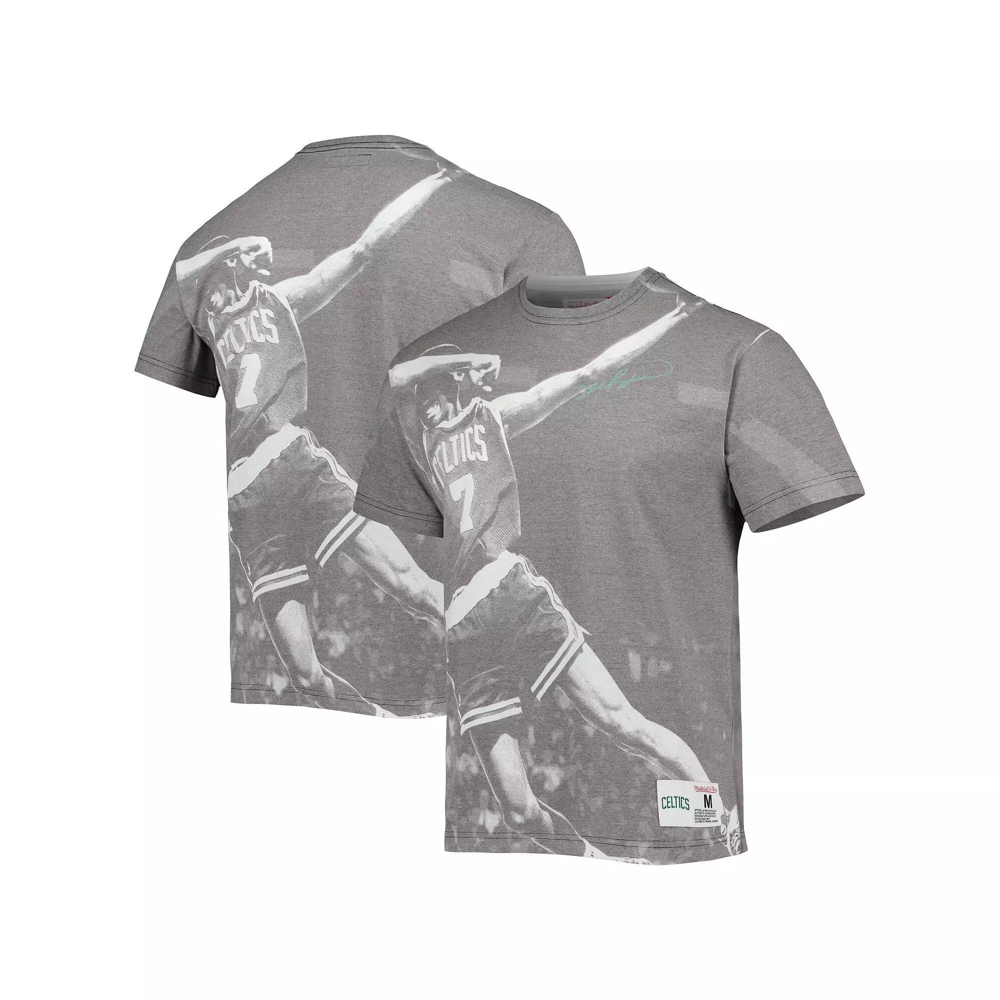 Mens Mitchell & Ness Dee Brown Gray Boston Celtics Above The Rim Sublimated T-Shirt Product Image