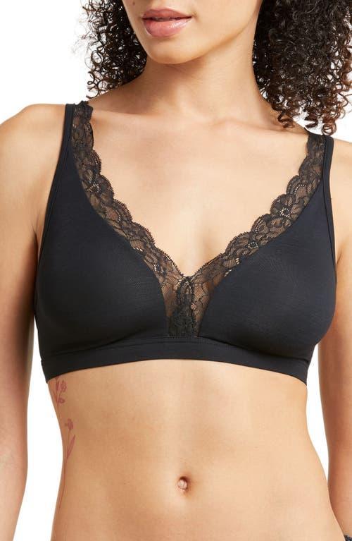 Cotton Lace Wire-Free Soft Cup Bra Product Image