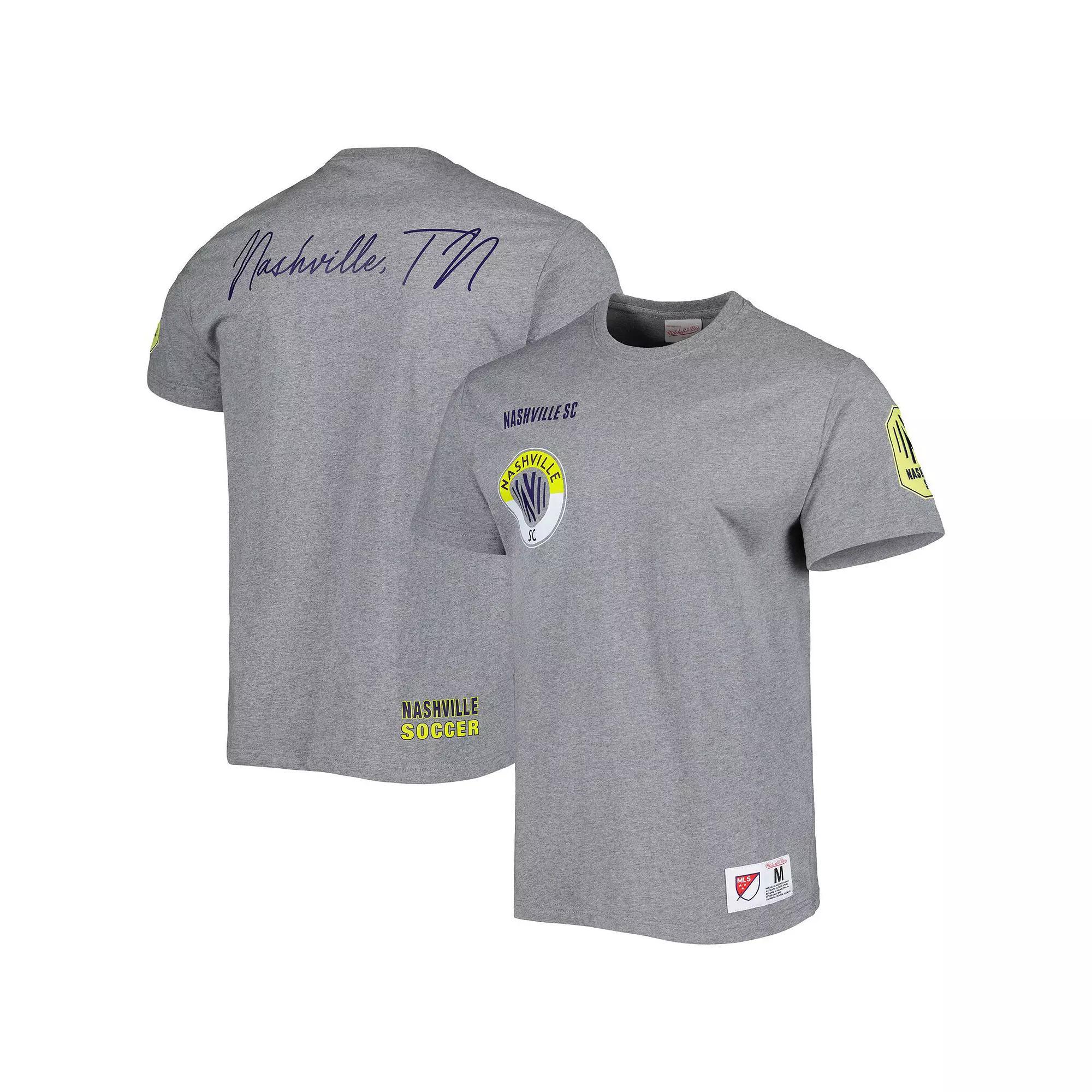 Men's Mitchell & Ness Gray Nashville SC City Tee, Size: 2XL, Mls Grey Product Image