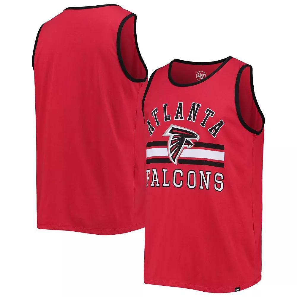 Men's '47 Red Atlanta Falcons Edge Super Rival Tank Top, Size: Small Product Image