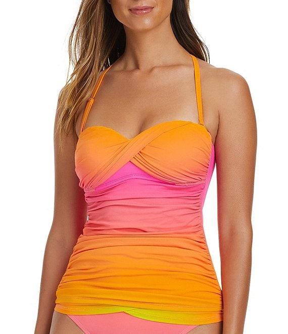 Bleu Rod Beattie Beat The Heat Ombre Sarong Hipster Swim Bottom Product Image