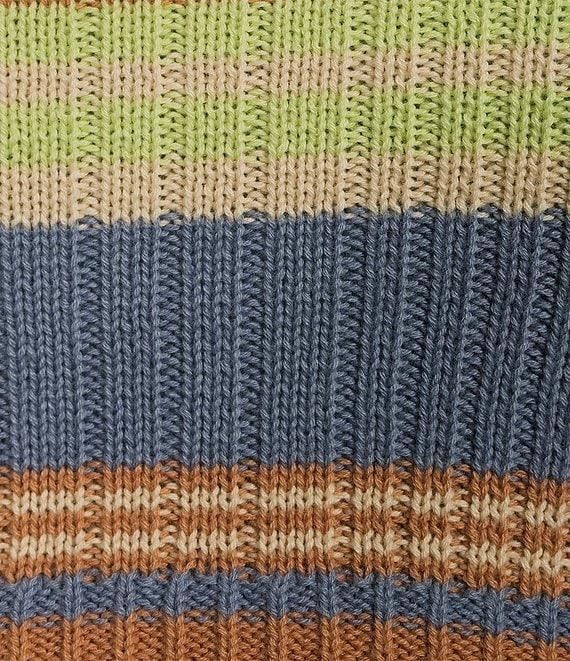 Roxy Sunshine Day Long Sleeve Coordinating Striped Cropped Top Product Image