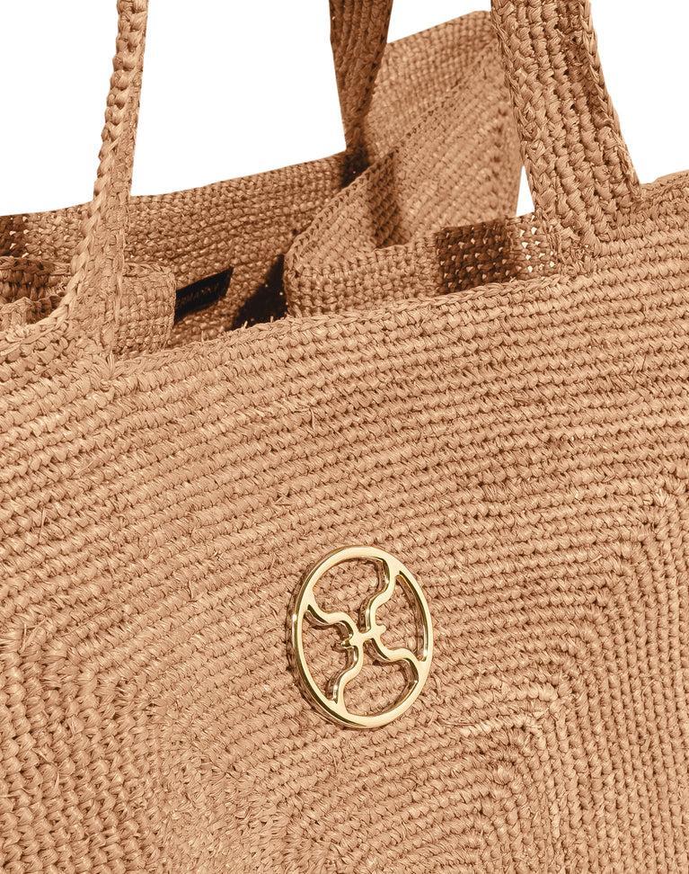 Raffia Pyramid Bag - Natural Product Image