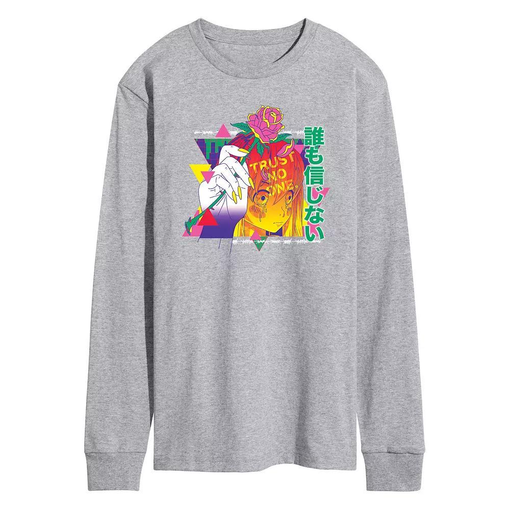 Men's Anime Trust No One Long Sleeve Tee,  Product Image