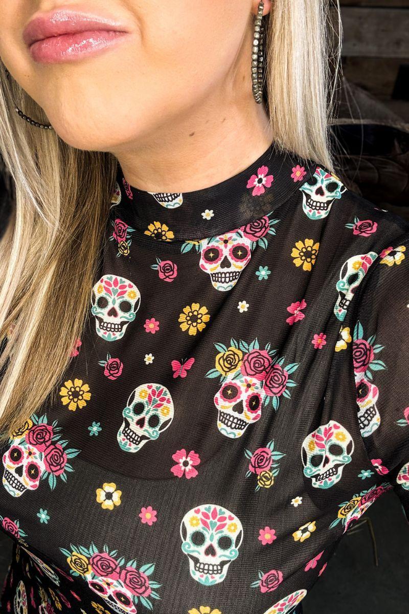 Sterling Kreek Life Is Brief Mesh Top Product Image