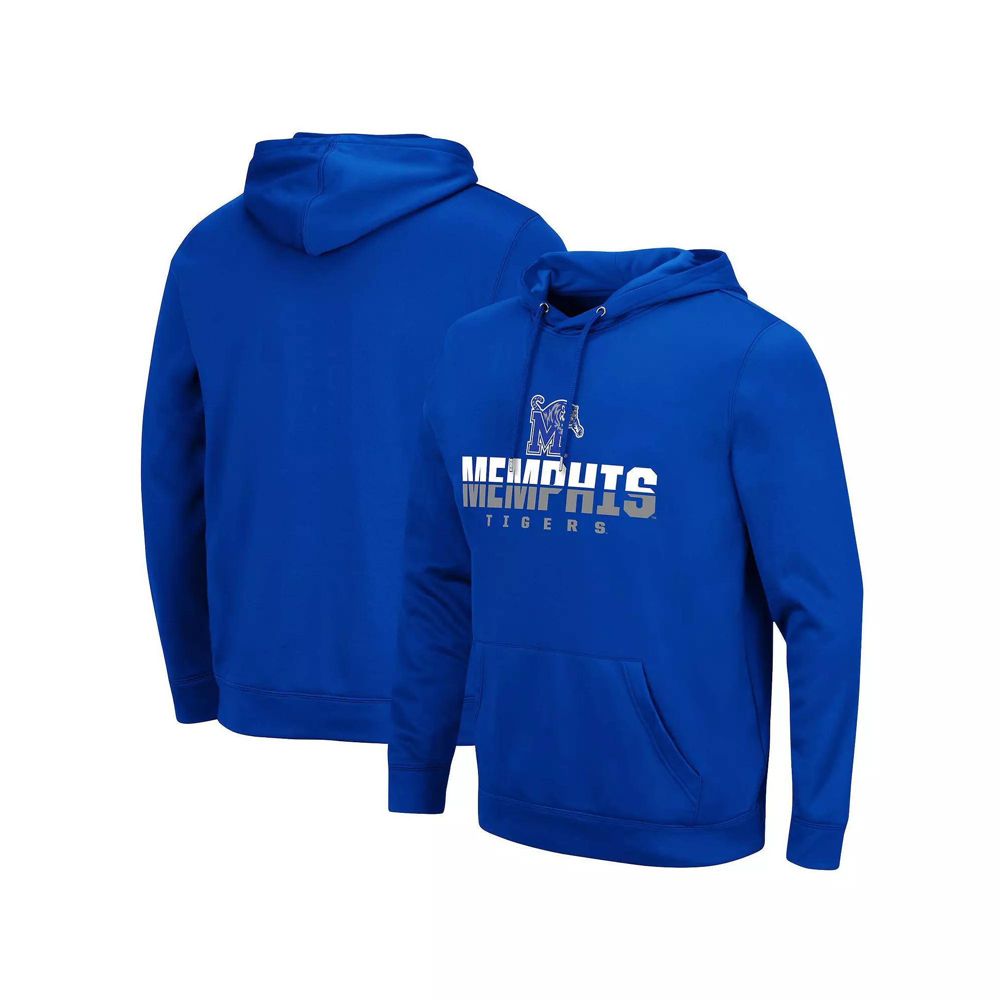Men's Colosseum Royal Memphis Tigers Lantern Pullover Hoodie, Size: Medium, Blue Product Image
