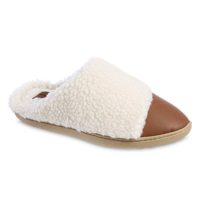 isotoner Tinsley Womens Memory Foam ECO Comfort Clog Slippers Evening Brown Product Image