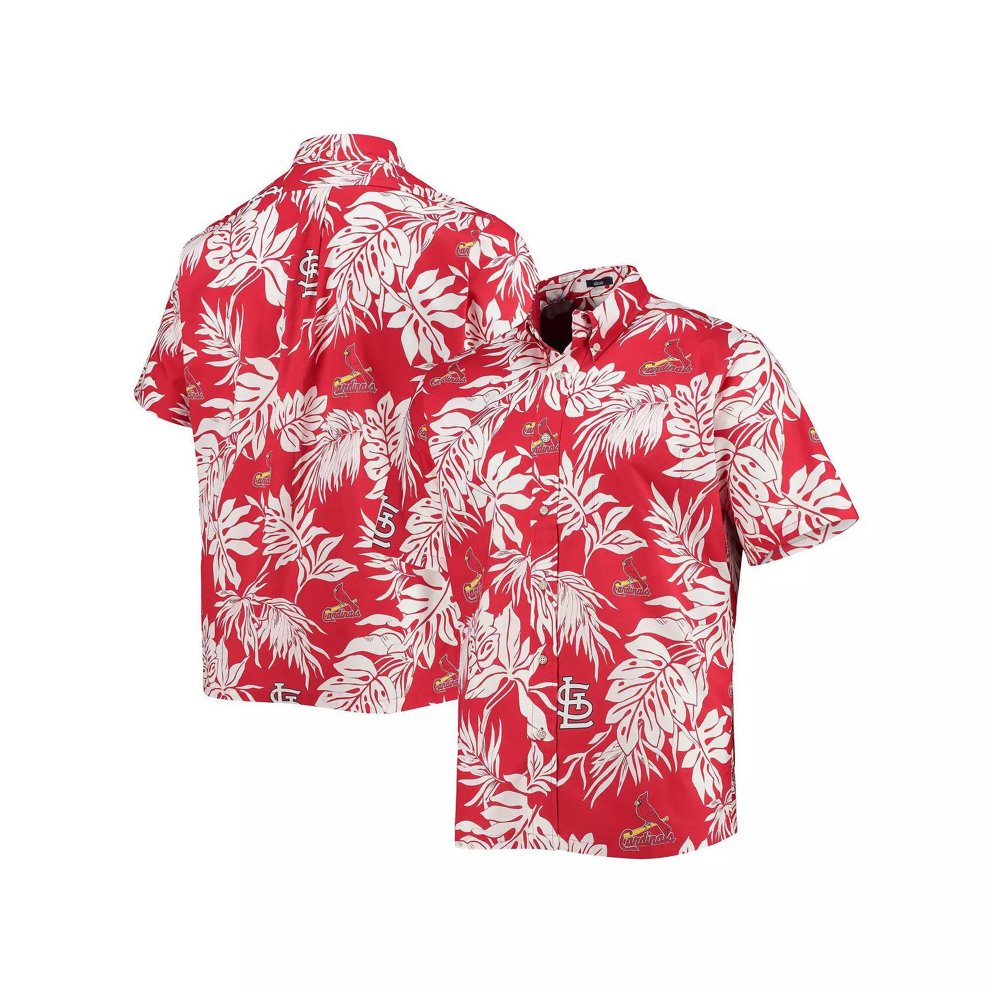 Men's Reyn Spooner Red St. Louis Cardinals Aloha Button-Up Shirt, Size: Large Product Image