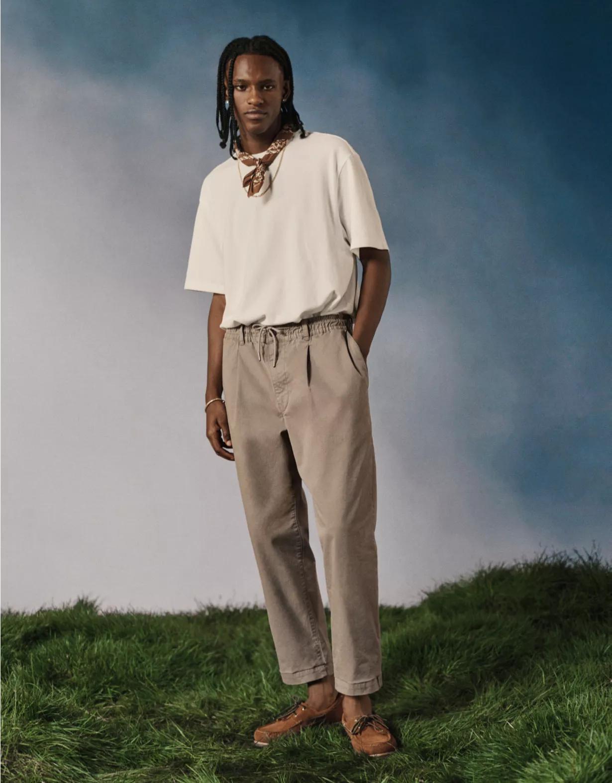 AE Flex Pleated Athletic Fit Pull-On Pant Product Image