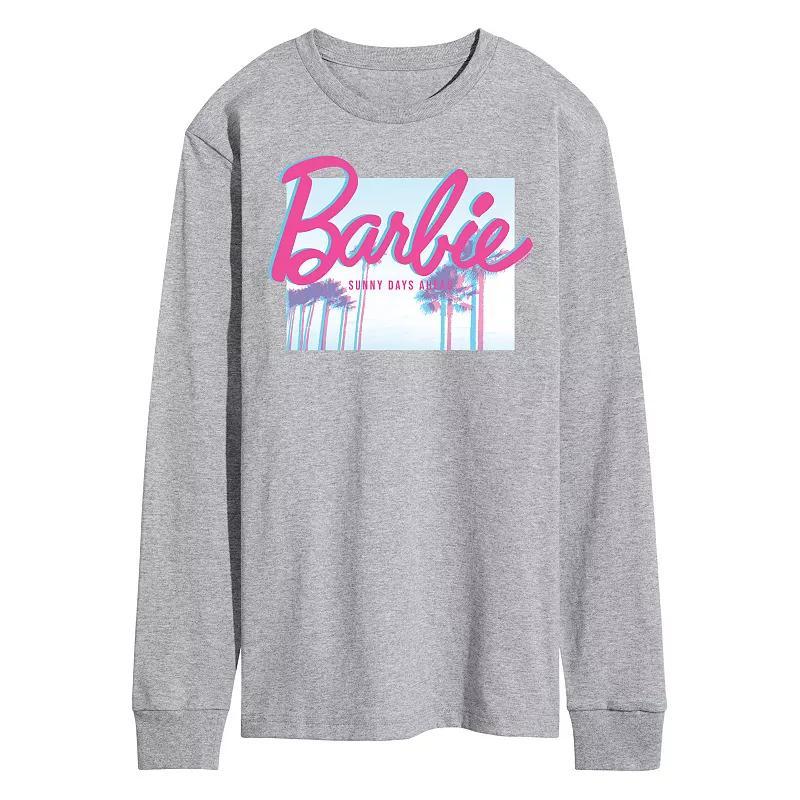 Mens Barbie Dream Summer Sunny Days Long Sleeve Grey Product Image