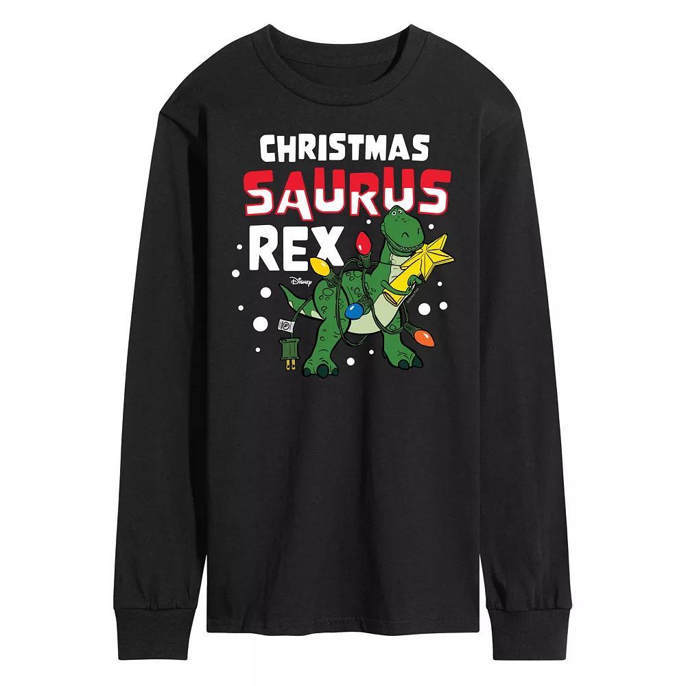 Disney / Pixar's Toy Story Christmas Saurus Rex Long Sleeve Graphic Tee, Men's,  Product Image
