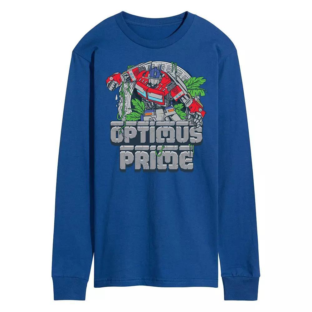 Men's Transformers Optimus Prime Long Sleeve Graphic Tee,  Product Image