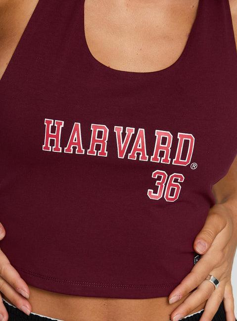 Harvard Tailgate Halter Top Red Product Image