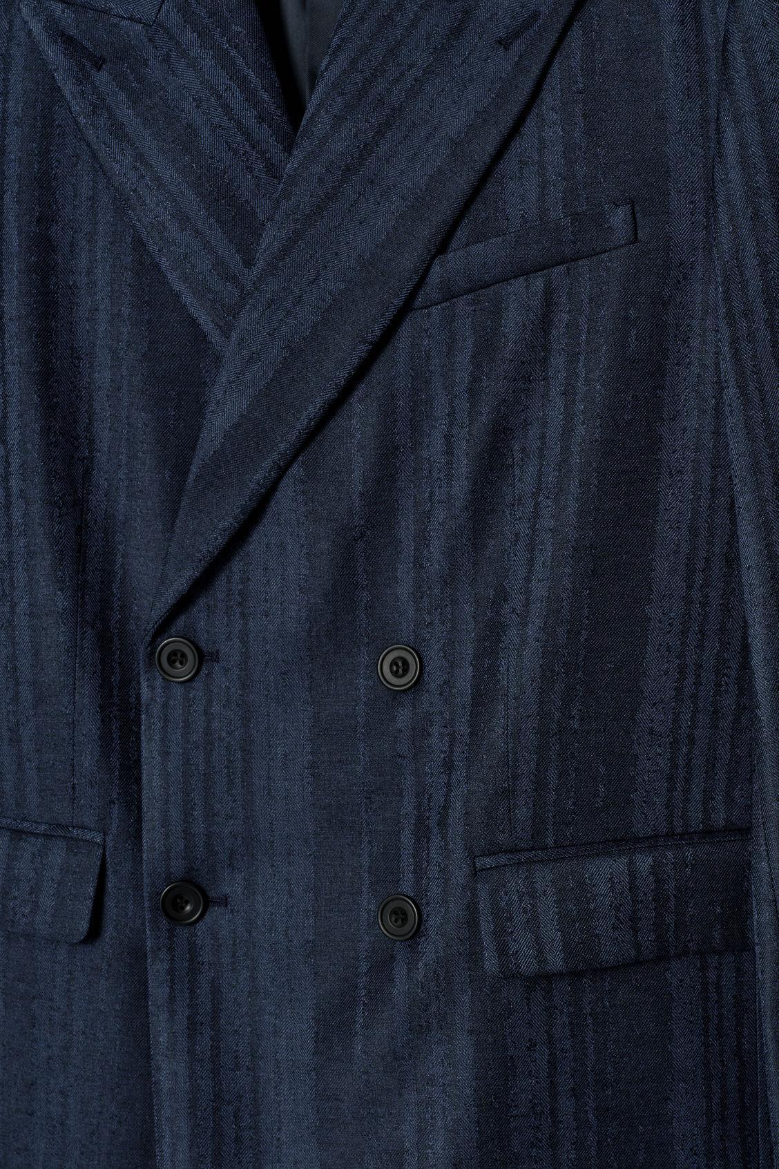 DOUBLE-BREASTED JACQUARD BLAZER Product Image