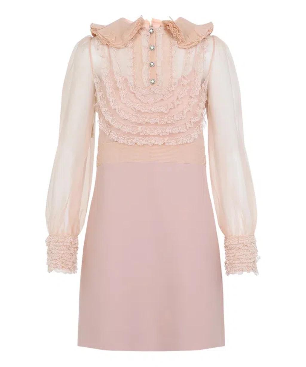 VALENTINO Mini Dress In Pink Product Image