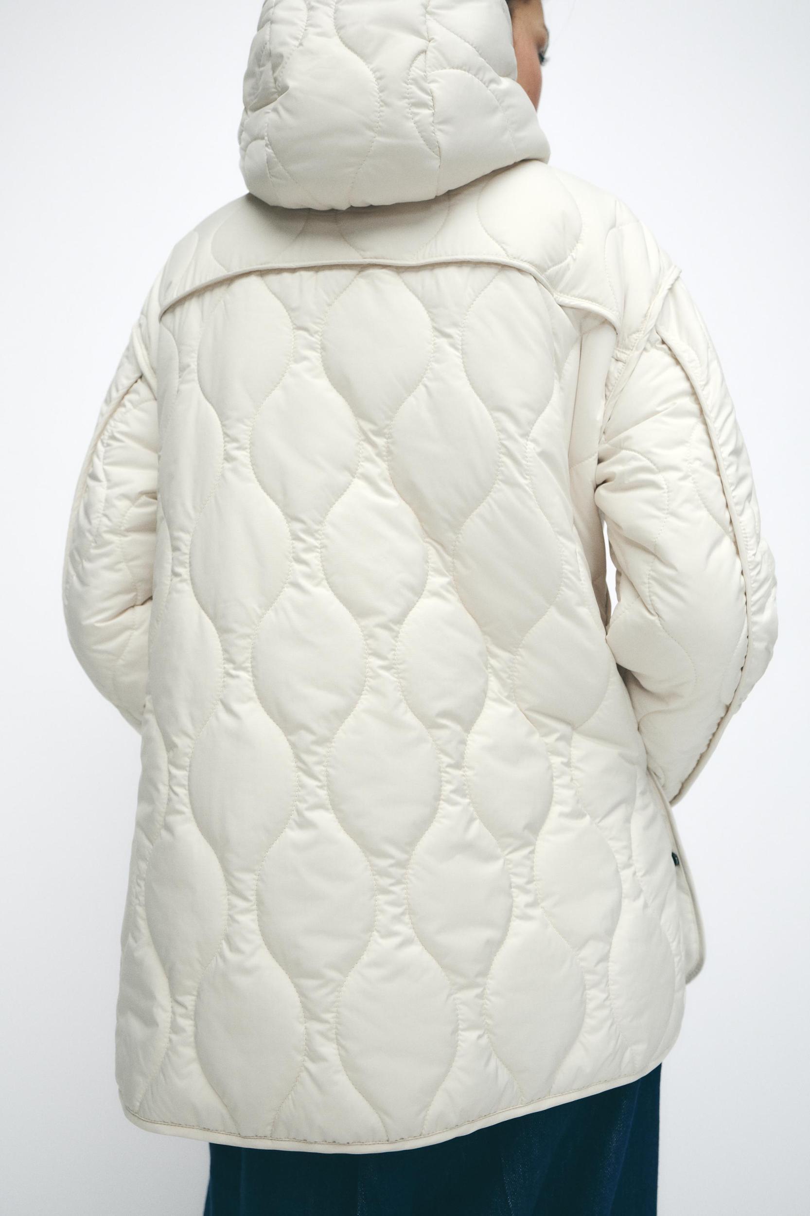 HOODED QUILTED JACKET Product Image