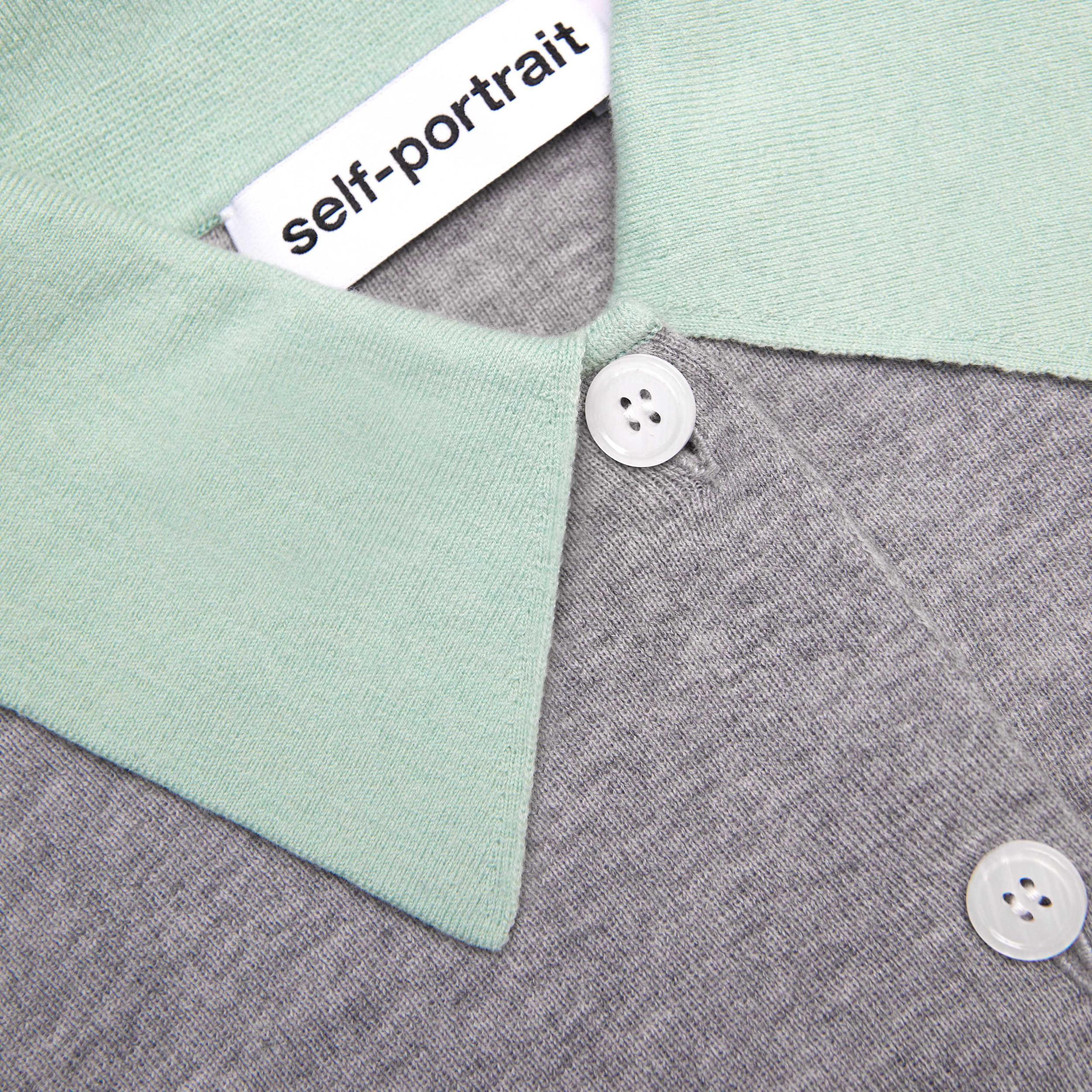 Grey Merino Wool Cardigan Product Image