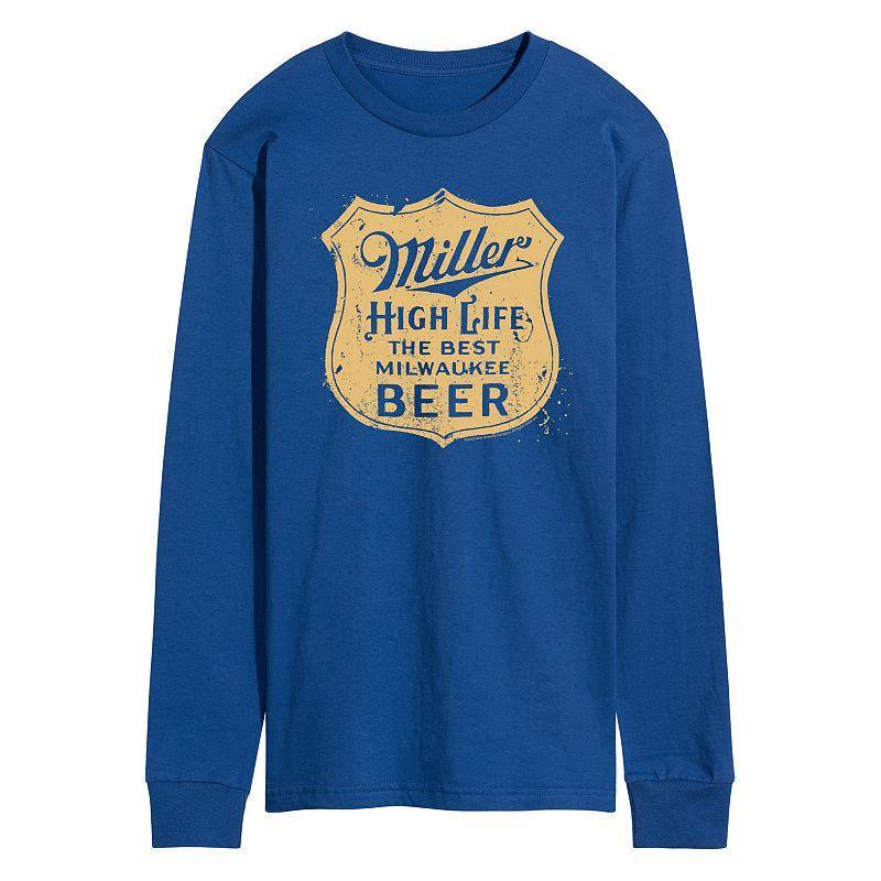 Mens Miller High Life Vintage Crest Long Sleeve Graphic Tee Product Image