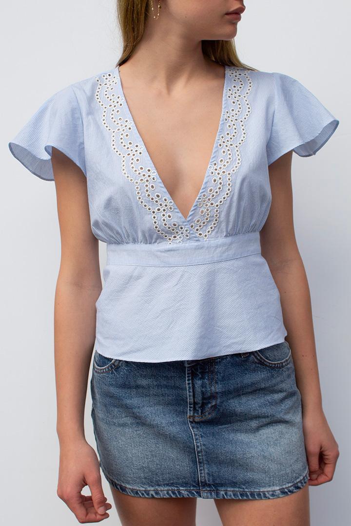 V-neck blouse Product Image