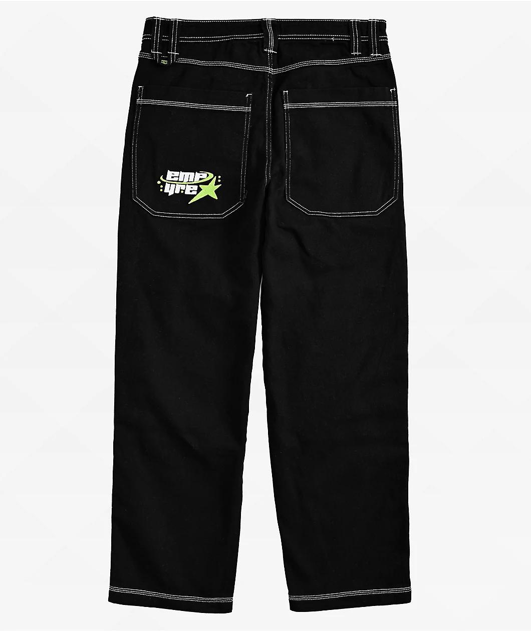 Ninth Hall Ambush Dragon Black Baggy Denim Jeans Product Image